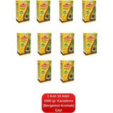 Çaykur Karadeniz Çayı (Bergamot Aromalı) 1000 Gr. 10'lu Koli - 1 kg