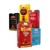 Çaykur Karadeniz Karma Döküm Çay Seti 5 Çeşit 3000 gr | Tiryaki 1000 gr