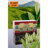 Çaykur Organik Hemşin Bardak Poşet 50 gr x 4 Adet Kutu Içi 25'li Ekotar Sertifikalı Siyah Çay