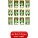 Çaykur Organik (Silindir Kutu) Zümrüt Yeşil Çay 125 Gr. 12'li Koli