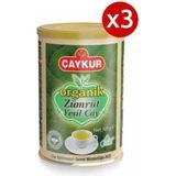 Çaykur Organik Zümrüt Yeşil Çay 125 gr x 3 Adet Siyah Çay İçerikli Lezzetli Seçenek