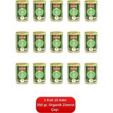 Çaykur Organik Zümrüt Yeşili Dökme Çay (Teneke Kutu) 250 Gr. 15'li Koli