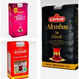 Çaykur Özel Harman Ustaların Karışımı Deneme Paketi 1 Adet Altınbaş Klasik 200 gr 1 Adet Filiz Çayı 200 gr 1 Adet Çay Çiçeği 200 gr