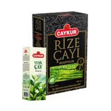 Çaykur Rize Çayı Hediyelik 500gr ve Yeşil Çay Kolonyası 250ml Set | Karton Kutu Ambalaj