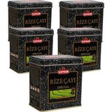 Çaykur Rize Çayı Hediyelik Teneke Kutu 200 Gr. Beşli Paket - 400 gr