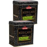 Çaykur Rize Çayı Hediyelik Teneke Kutu 200 Gr. Ikili Paket - 400 gr