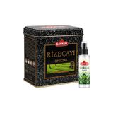 Çaykur Rize Çayı Hediyelik Teneke Kutu 200 gr ve Yeşil Çay Sprey Kolonya 150 ml Set