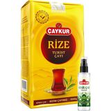 Çaykur Rize Turist 1kg Dökme Çay ve Sprey Yeşil Çay Kolonyası Seti - 400 gr