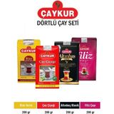 Çaykur Rize Turist Çayı 200Gr+Çay Çiçeği 200Gr+Altınbaş Klasik 200Gr+Filiz Çayı 200Gr 4'Lü Set
