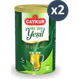 Çaykur Sade Yeşil Çay 300 gr Dökme Çay Pratik Teneke Kutuda Uzun Süre Taze Kalır
