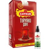 Çaykur Tiryaki 1kg Dökme Çay ve Sprey Yeşil Çay Kolonyası Seti - 400 gr