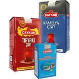 Çaykur Tiryaki 1kg, Kamelya 1kg, 42 No Tirebolu 500GR Dökme Çay Paketi - 400 gr