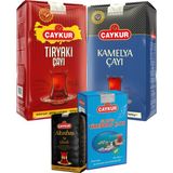 Çaykur Tiryaki 1kg, Kamelya 1kg, Altınbaş 200GR, 42 No Tirebolu 500GR Dökme Çay Paketi - 400 gr