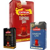 Çaykur Tiryaki 1kg, Kamelya 500GR, Altınbaş 200GR Dökme Çay Paketi - 400 gr