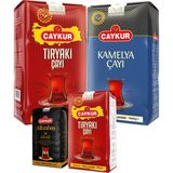 Çaykur Tiryaki 1kg, Kamelya 500GR ve 1kg, Altınbaş 200GR Dökme Çay Paketi - 400 gr