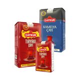 Çaykur Tiryaki 500gr + 1kg ve Kamelya 1kg Dökme Çay Paketi | 3 Farklı Ürün