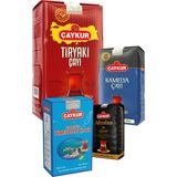 Çaykur Tiryaki 500GR, Kamelya 1kg, Altınbaş 200GR, 42 No Tirebolu 500GR Dökme Çay Paketi - 400 gr