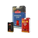 Çaykur Tiryaki 500gr, Kamelya 1kg, Altınbaş 200gr Döküm Çay Seti | 3 Farklı Harmanlı Paket