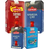 Çaykur Tiryaki 500GR ve 1kg, Kamelya 1kg, 42 No Tirebolu 500GR Dökme Çay Paketi - 400 gr