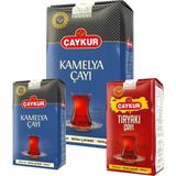 Çaykur Tiryaki 500GR ve 1kg, Kamelya 500GR Dökme Çay Paketi - 400 gr