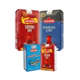 Çaykur Tiryaki 500gr+1kg, Kamelya 1kg, 42 No Tirebolu 500gr Çay | 4 Farklı Ürün