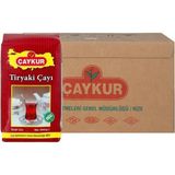 Çaykur Tiryaki Siyah Çay 1000 gr Doğal İçerik ile Kaliteli ve Aromalı 10 Adet - 10 kg