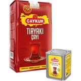 Çaykur Tomurcuk Kokulu 125GR ve Tiryaki 1kg Dökme Çay Paketi - 400 gr