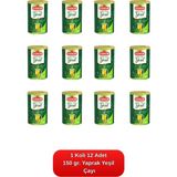 Çaykur Yaprak Yeşil Çay (Sade) Silindir Kutu 150 Gr. 12'li Kutu