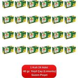Çaykur Yeşil Çay Süzen Poşet (Limonlu) 40 Gr. 24'lü Koli