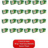 Çaykur Yeşil Çay Süzen Poşet (Naneli) 40 Gr. 24'lü Koli