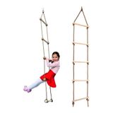 ÇAYLAR AVM Çocuk Ahşap ip 6 Merdiven Montessori Eğitici Trapez Salıncak Tırmanma Kulesi Jimlastik Salıncağı