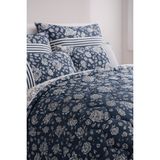 Cayprus Tek Kişilik Kapitone Dolgulu Pike 4 Mevsim Petek Dsn |yastık Kılıfı Hediye| 160X230CM - Lacivert - Beyaz