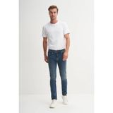 Caz 03505 Harden Denim Dar Kesim Erkek Kot Pantolon Mavi - 36 / 32