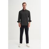 Cazador 23145 Antrasit Erkek Fitilli Regular Fit Gömlek - XL