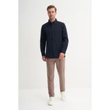 Cazador 23145 Lacivert Erkek Fitilli Regular Fit Gömlek - S