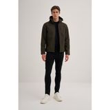Cazador 24KCEED01047 Haki Erkek Soft Shell Kapişonlu Önü Fermuarlı 3 Cepli %96 Polyester %4 Elastan Silim Fit Mont