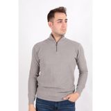 Cazador 3026 Erkek Yarım Patli Kazak - Gri Melanj - S