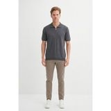Cazador 34010 Erkek Polo Yaka Triko T-Shirt - Antrasit