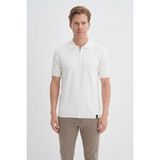 Cazador 34010 Erkek Polo Yaka Triko T-Shirt - Ekru - 2XL