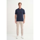 Cazador 34010 Erkek Polo Yaka Triko T-Shirt - Lacivert - M