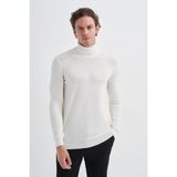 Cazador 36040 Erkek Balıkçı Yaka Basıc Kazak - Ekru - 2XL