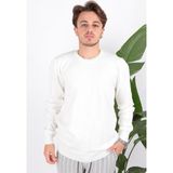 Cazador 3606 Erkek Bisiklet Yaka Kazak - Ekru - 2XL