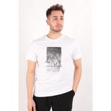 Cazador 4048 Erkek Bisiklet Yaka T-Shirt - M - Beyaz