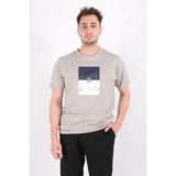 Cazador 4076 Erkek Bisiklet Yaka T-Shirt - Gri - 2XL