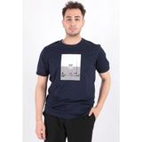 Cazador 4076 Erkek Bisiklet Yaka T-Shirt - Lacivert - M