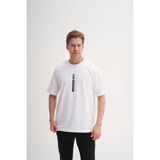 Cazador 4092 Erkek Bisiklet Yaka T-Shirt - M - Beyaz