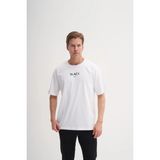 Cazador 4095 Erkek Bisiklet Yaka T-Shirt - M - Beyaz