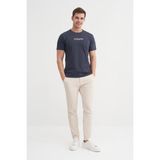 Cazador 4187 Erkek Bisiklet Yaka T-Shirt - Antrasit - M