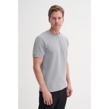Cazador 4202 Erkek Bisiklet Yaka T-Shirt - Gri - M