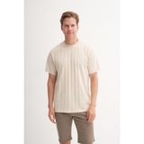 Cazador 42770 Erkek Bisiklet Yaka T-Shirt - Bej